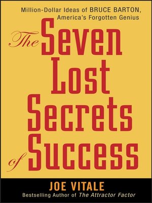 cover image of The Seven Lost Secrets of Success